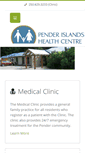 Mobile Screenshot of penderislandhealth.ca