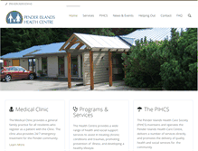 Tablet Screenshot of penderislandhealth.ca
